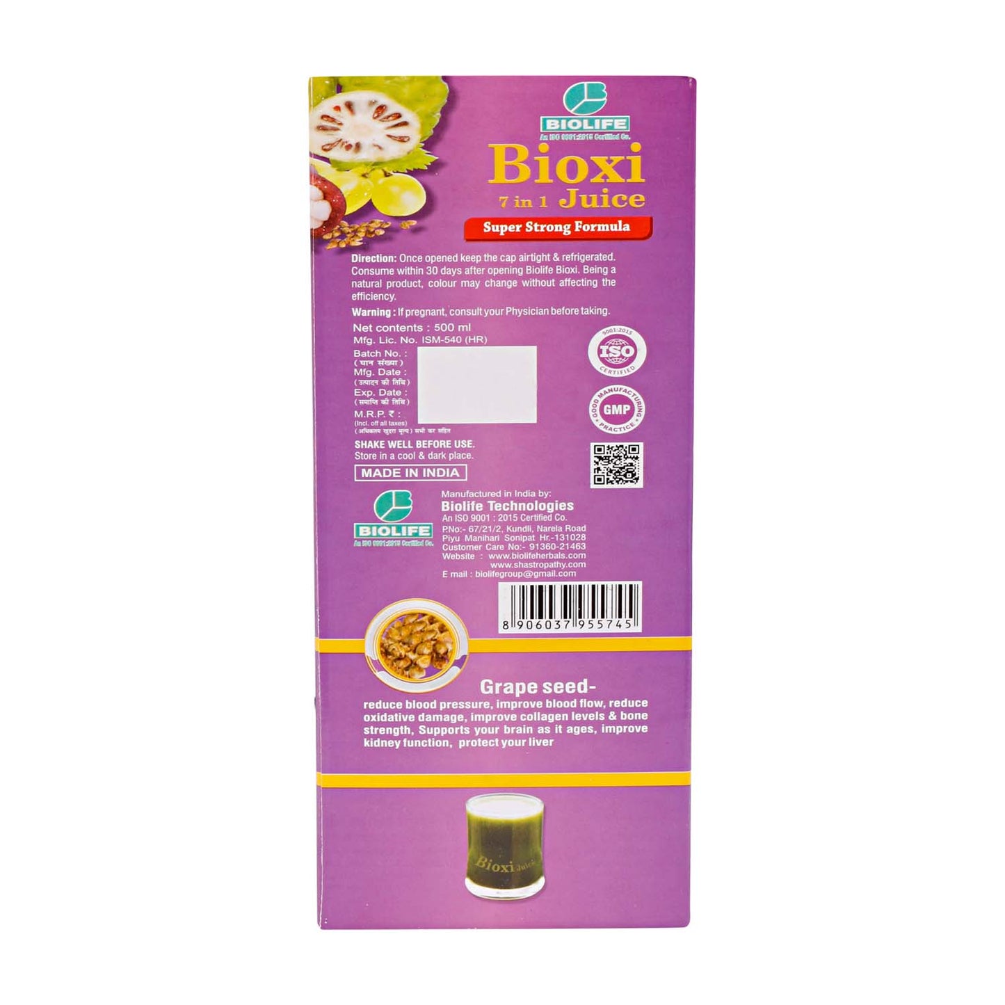 BIOXI JUICE 500ML