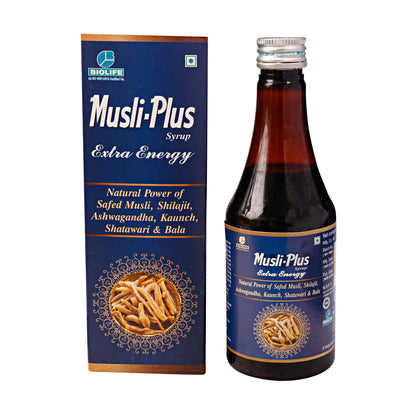 MUSLI PLUS SYRUP | Energy tonic | Enhance Performance & Confidence | 300ML