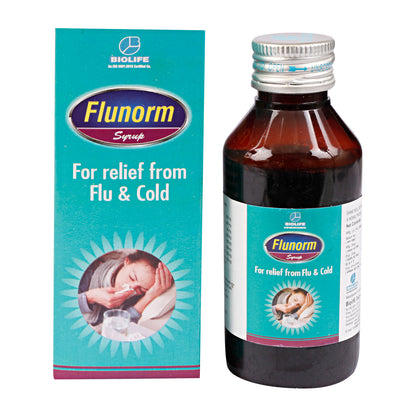 FLUNORM SYRUP| Quick and Natural comfort Shield Against Flu & Cold| 100ML