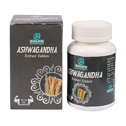 ASHWAGANDHA EXT.TABLETS| Useful for Mental Well-being, Vitality &  Immunity (1x60)