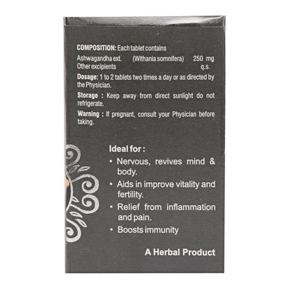 ASHWAGANDHA EXT.TABLETS| Useful for Mental Well-being, Vitality &  Immunity (1x60)