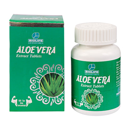ALOEVERA EXT. TABLETS| Helps in Boosts Immunity, Aids digestive systems| (1x60)
