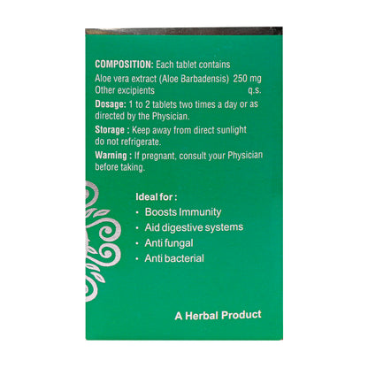 ALOEVERA EXT. TABLETS| Helps in Boosts Immunity, Aids digestive systems| (1x60)