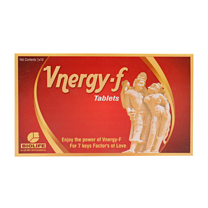 VNERGY-F TABLETS| Stress Reduction and Energy Boost  (1X10X10)