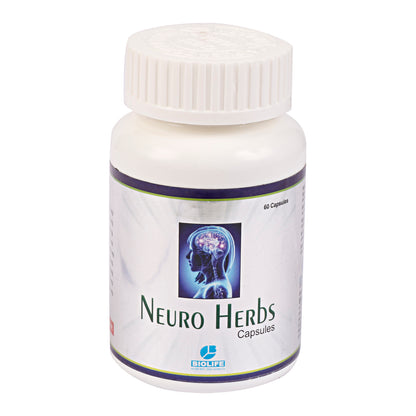 NEURO HERBS CAPSULES |  Brain & Nerve Tonic(1x60)