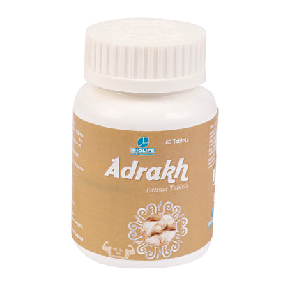 ADRAKH EXT. TABLETS | Helps immune system, digestion & pain management(1x60)