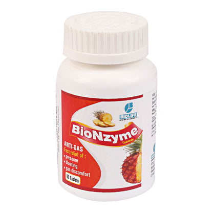 BIONZYME TABLETS| Powerful Digestive & Carminative Aid| (1x60)