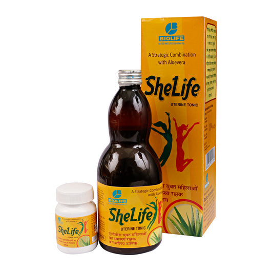SHE LIFE SYRUP | Balance female hormones and regulate menstrual cycle 450 ML + 45 TAB