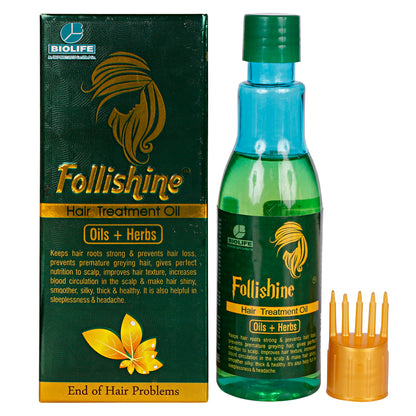 FOLLISHINE HAIR OIL | Solution for all your hair concerns 100ML