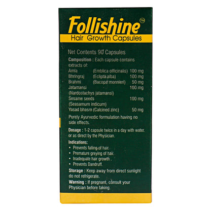 FOLLISHINE CAPSULES | Aiding in hair growth and helping to stop hair fall (1x90)