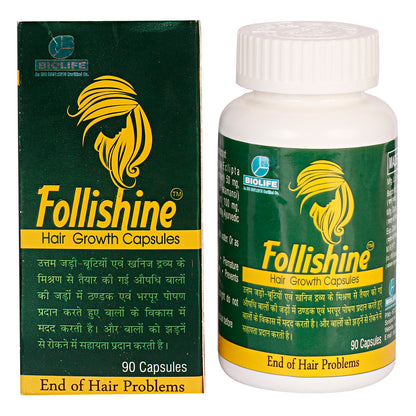 FOLLISHINE CAPSULES | Aiding in hair growth and helping to stop hair fall (1x90)