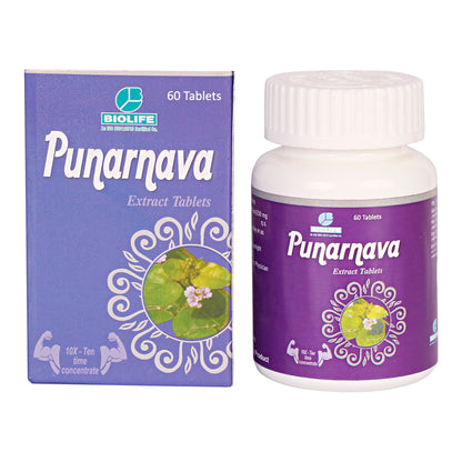 PUNARNAVA EXT. TABLETS| Helps in Weight loose, Digestion, Diabetes & Arthritis| (1x60)
