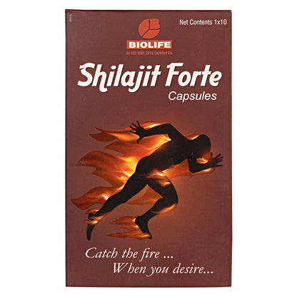 SHILAJIT FORTE CAPULES |  Enhance vitality, strength & energy 1x10x10