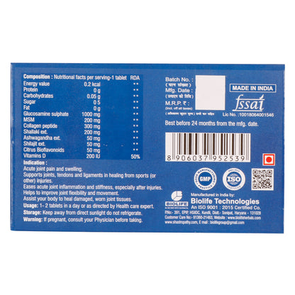 JOINT LIFE TABLET | Support for Joint Health, Flexibility, and Comfort. (1X10X10)