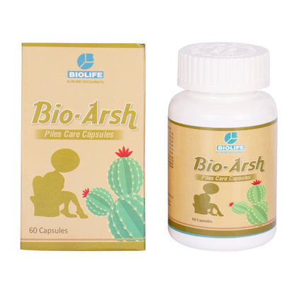 BIOARSH CAPSULES | Chronic constipation & Piles Treatment (1x60)