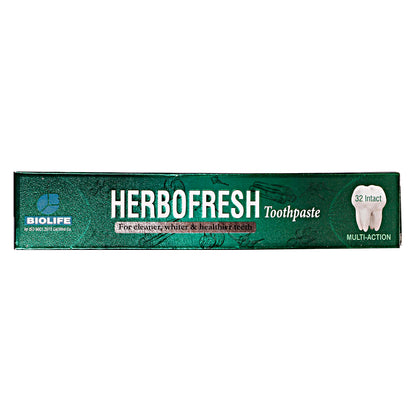HERBOFRESH TOOTHPASTE | For Cleaner, Whiter & Healthier Teeth 100GM