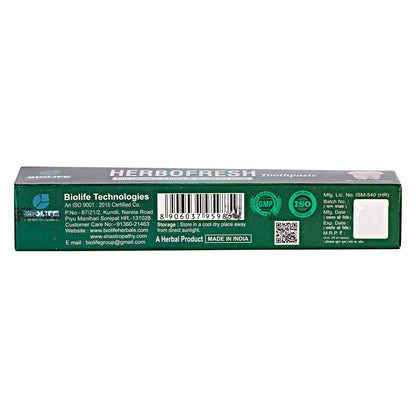 HERBOFRESH TOOTHPASTE | For Cleaner, Whiter & Healthier Teeth 100GM