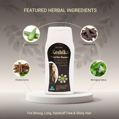 KESHIKA SHAMPOO | For strong, long, dandruff-free, and shiny hairs 200ML