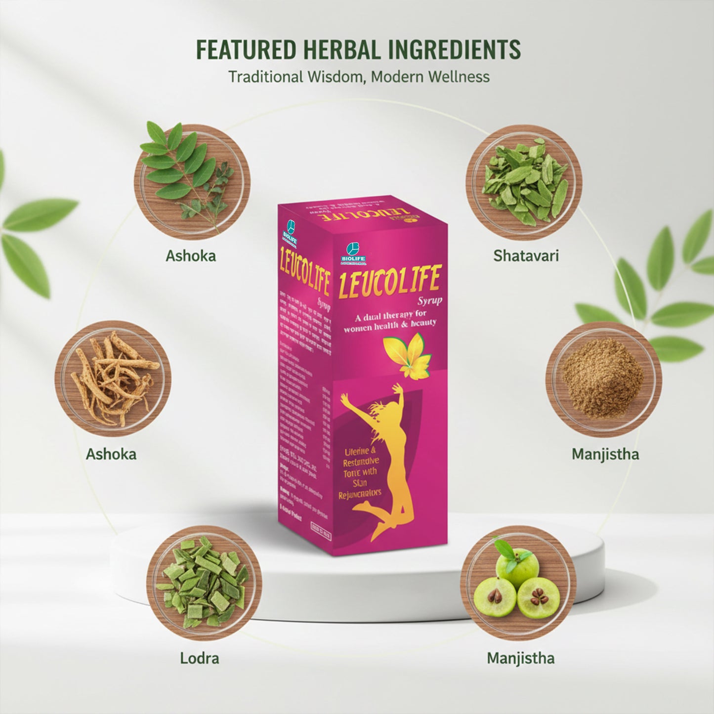 LEUCOLIFE SYRUP |  Uterine & Restorative Tonic  200ML