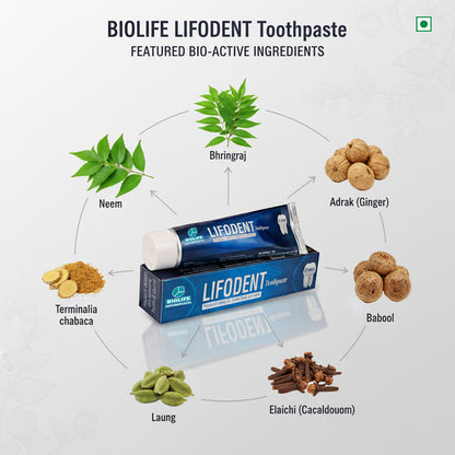 LIFODENT TOOTH PASTE | Fights Germs and Decay 75GM