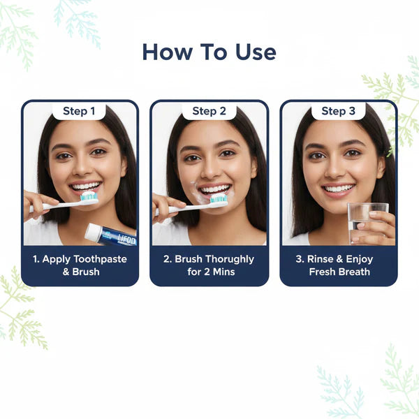 LIFODENT TOOTH PASTE | Fights Germs and Decay 75GM COMBO ( PACK OF 3 )