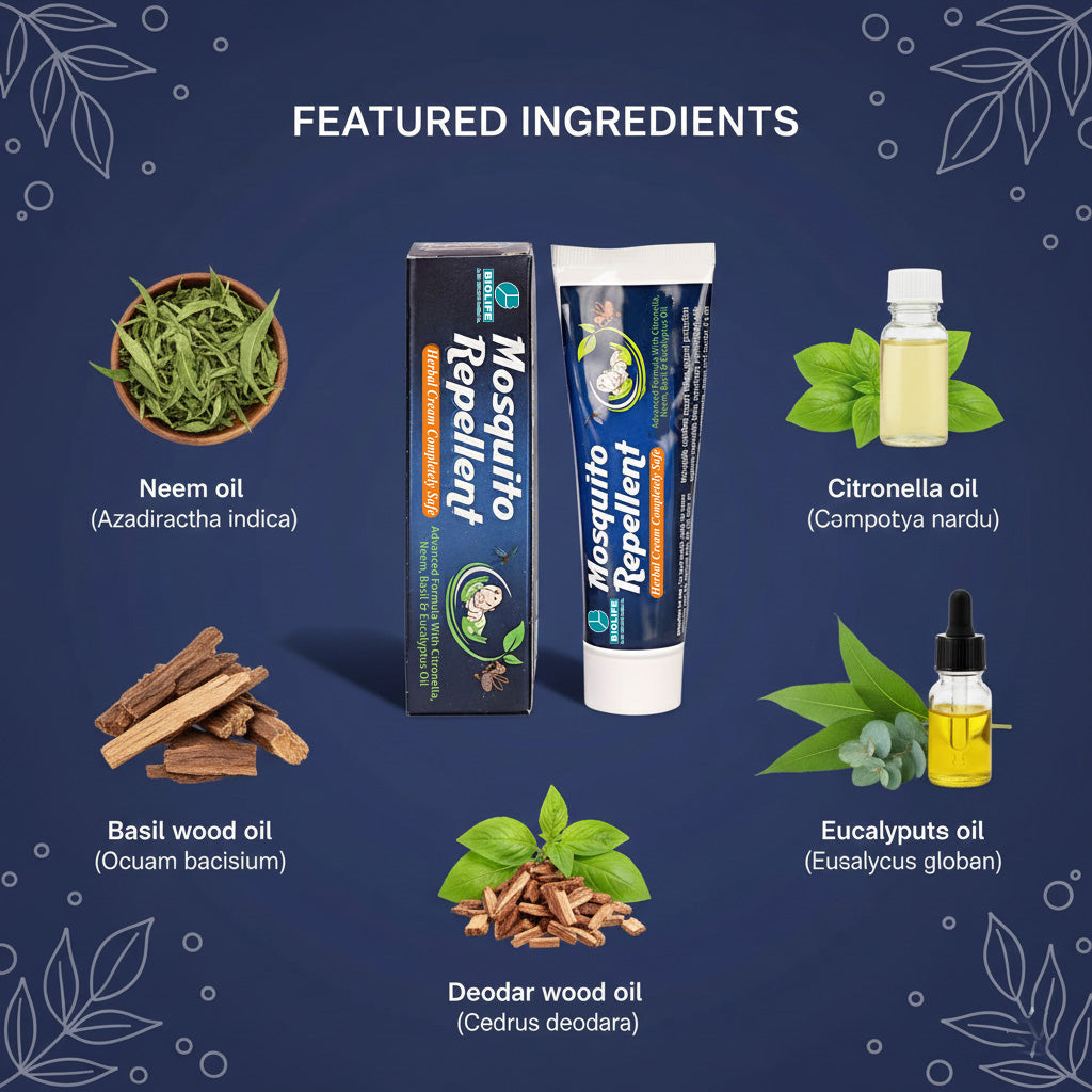 MOSQUITO REPELLENT CREAM | Natural & completely safe protection 50GM