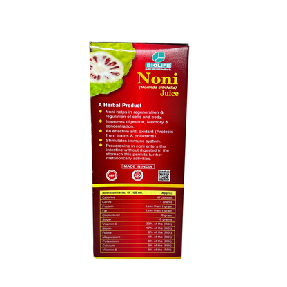 NONI JUICE |  Improves digestion, memory & immunity 500ML