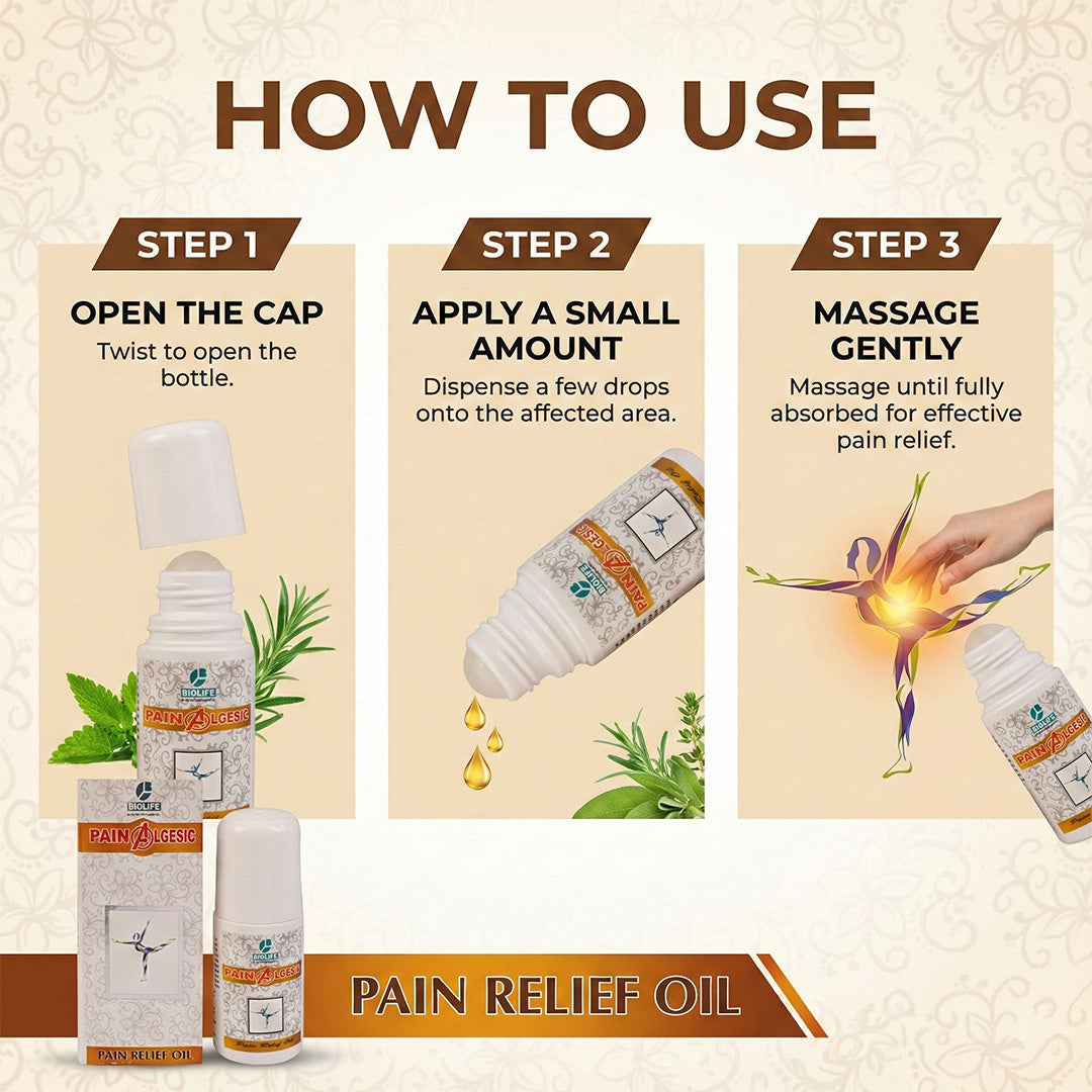 PAINALGESIC PAIN OIL | Relief From joint and muscle conditions 50ML
