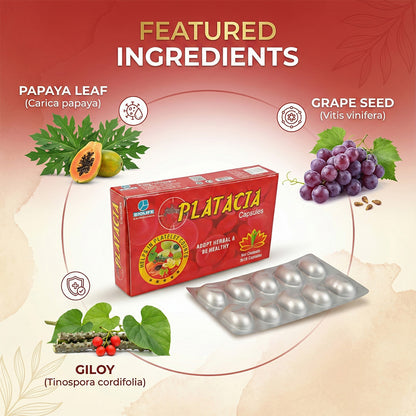 PLATACIA CAPSULES | HELPS IN PLATELET COUNTS (3X10)