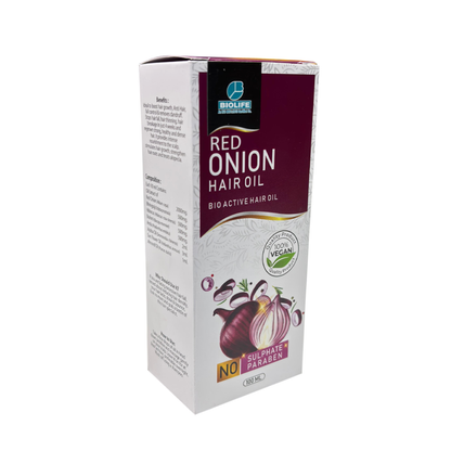 RED ONION HAIR OIL |  Treats hair fall, dandruff & inadequate growth 100ML