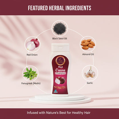 RED ONION SHAMPOO | Reduce hair fall and strengthen hair 100ML