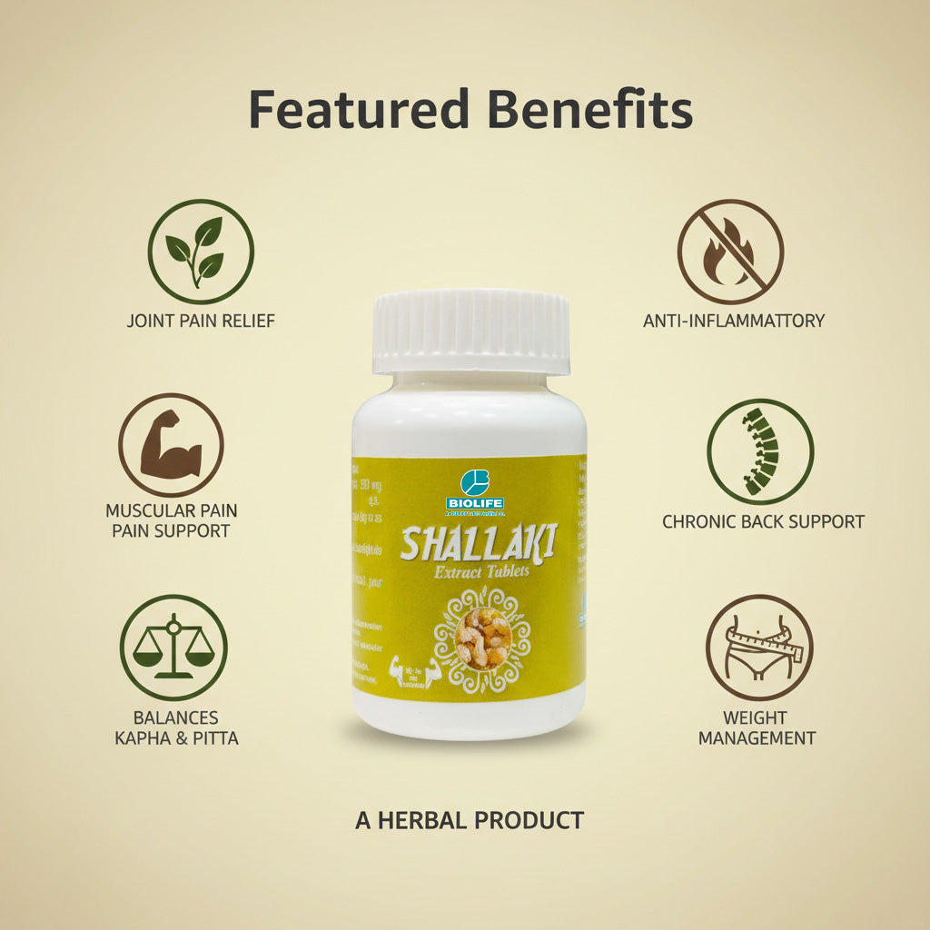 SHALLAKI EXTRACT TAB | Balancing Kapha and Pitta dosha (1x60)