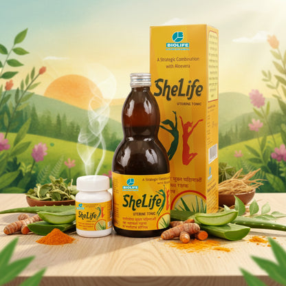 SHE LIFE SYRUP | Balance female hormones and regulate menstrual cycle 450 ML + 45 TAB