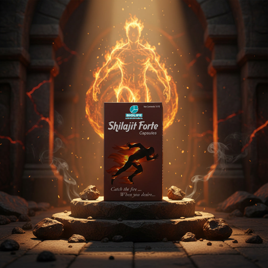 SHILAJIT FORTE CAPULES |  Enhance vitality, strength & energy 1x10x10