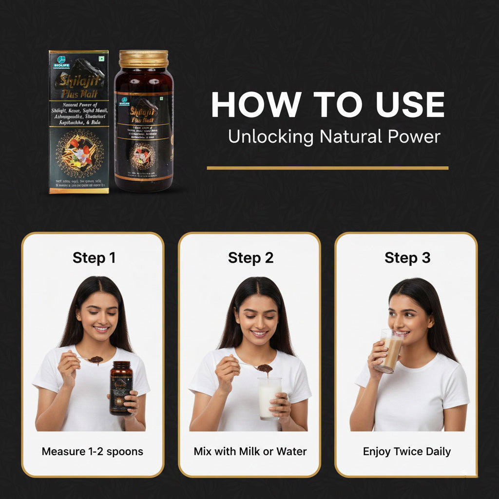 SHILAJIT PLUS MALT | Boosts Vigor &amp; Vitality 400ML