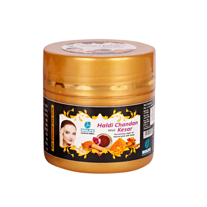HALDI CHANDAN CREAM | Naturally glowing and fairer complexion 50GM (Pack of 3)