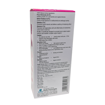 V-LIFE (Intimate Wash) |  Maintain complete intimate hygiene100ML