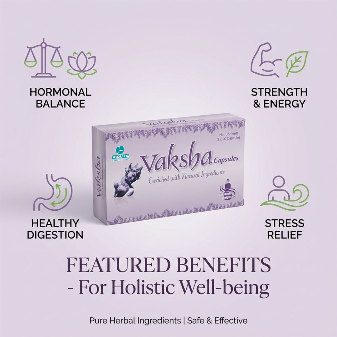 VAKSHA CAPSULE | Female Reproductive Tonic (3X20)