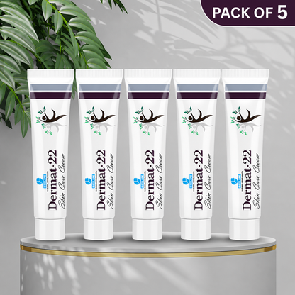 DERMAT-22 cream | Treats Wide Range of Chronic Skin Conditions 25 gm (Pack of 5)