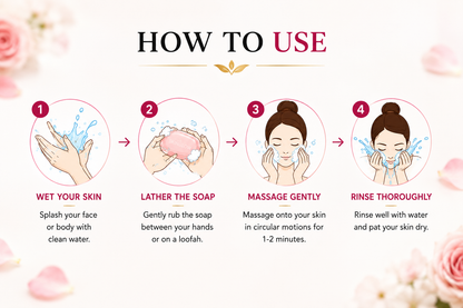 Biolife SkinGlow Herbal Soap with Rose Extract & Rose Oil