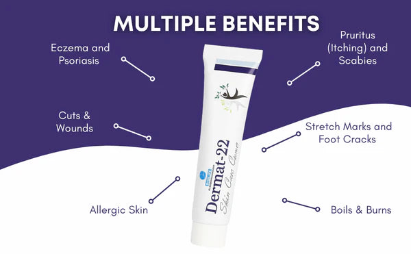 DERMAT-22 cream | Treats Wide Range of Chronic Skin Conditions 25 gm (Pack of 5)
